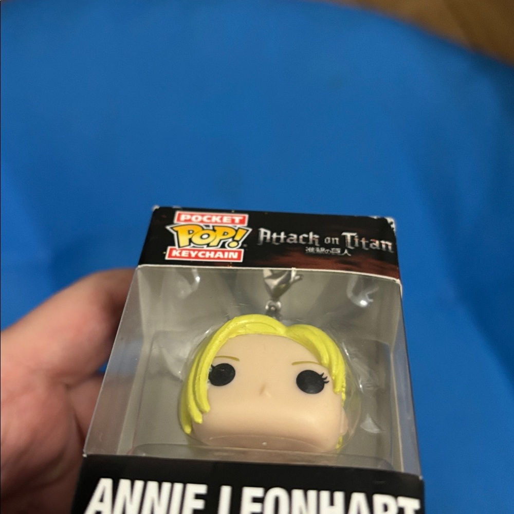 Attack On Titan Keychain Annie Leonhart Still In Box Funimation Funko Pop NWOTS - Picture 6 of 7